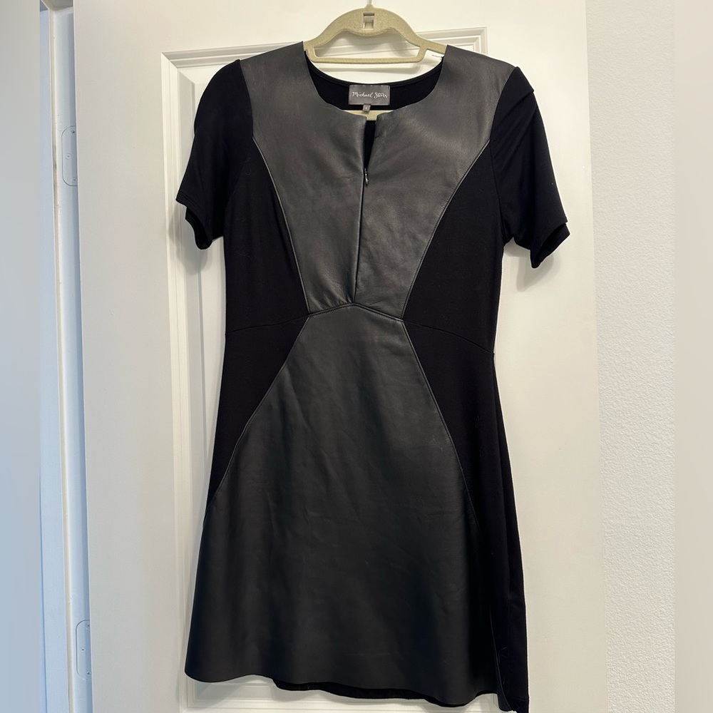 Michael Stars leather and cotton dress. Size small.